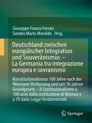 cover image of Deutschland zwischen europäischer Integration und Souveränismus – La Germania tra integrazione europea e sovranismo
